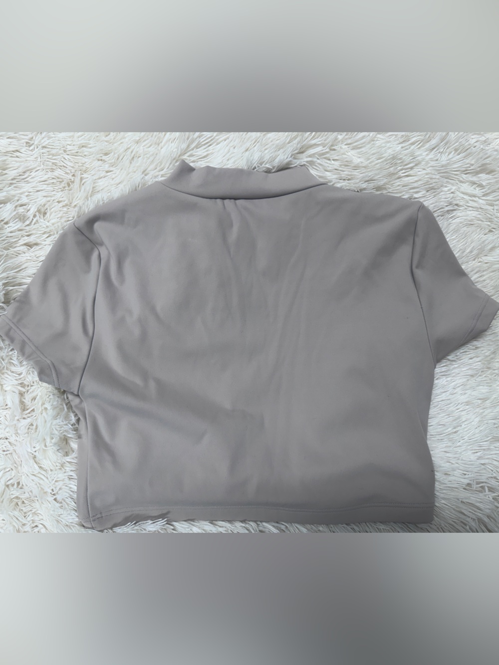 SET Active ‘Sportbody’ Cropped Half-Zip Top - Women’s Medium, Taupe - Picture 3 of 4